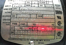 Load image into Gallery viewer, BALDOR CEDM3558 ELECTRIC MOTOR 3PH 2700RPM 0.625 SHAFT DIA. *FREE SHIPPING*