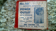 Load image into Gallery viewer, BELL ELECTRIC 161 DELUXE POWER OUTLET 250 VOLT 30A -FREE SHIPPING