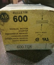 Load image into Gallery viewer, ALLEN BRADLEY 600-TQX216 MANUAL MOTOR STARTER SER.B -FREE SHIPPING