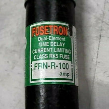 Load image into Gallery viewer, LOT/2 BUSSMANN FUSETRON FRN-R-100 FUSE DUAL ELEMENT TIME DELAY 100A (TESTED) *FS