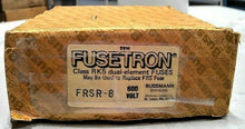 Load image into Gallery viewer, LOT/6 BUSSMANN FUSETRON FRS-R-8 DUAL ELEMENT TIME DELAY FUSE 600VAC/300VDC 8A FS