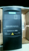 Load image into Gallery viewer, SIEMENS 6SE6420-2UD17-5AA1 MICROMASTER 420 AC DRIVE 3PH 380480V 3.7A -FREE SHIP