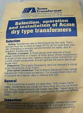 Load image into Gallery viewer, ACME TRANSFORMER T-2-53007-S GENERAL PURPOSE TRANSFORMER *FREE SHIPPING*