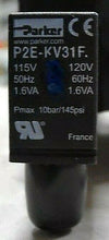 Load image into Gallery viewer, PARKER SCHRADER BELLOWS B522BB553C SOLENOID VALVE 120VAC 2POSITION 3/8"NPT *FSHP