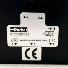 Load image into Gallery viewer, PARKER SCHRADER BELLOWS B522BB553C SOLENOID VALVE 120VAC 2POSITION 3/8"NPT *FSHP