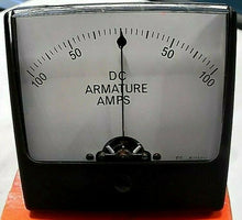 Load image into Gallery viewer, SIMPSON (MODEL 1327) 100-0-100 DC ARMATURE AMPS / 50-0-50mV OLD STOCK *FREE SHIP