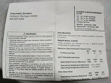 Load image into Gallery viewer, PARKER SCHRADER BELLOWS PS724P FILTER ELEMENT KIT- COALESCING GRADE 6 KIT *FRSHP