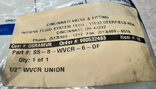 Load image into Gallery viewer, SWAGELOK SS-8-WVCR-6-DF 316SS VCR FITTING, 1/2ROTATING FEMALE UNION *FREE SHIP*
