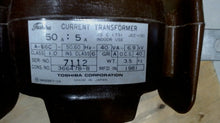 Load image into Gallery viewer, TOSHIBA A-E6C RESIN MOLDED CURRENT TRANSFORMER 50:5A -FREE SHIPPING