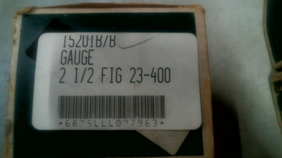 MARSHALLTOWN GAUGE 2 1/2" PRESSURE GAUGE FIG 23 400 TAPPERED 1/4" NPT