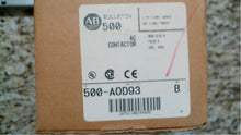 Load image into Gallery viewer, ALLEN BRADLY 500-AOD93 Size 0 SER.B 3 POLE AC CONTACTOR - FREE SHIPPING