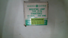 Load image into Gallery viewer, GENERAL ELECTRIC 0227A2400P13 INDICATING LAMP ET-16 125V 200OHMS -FREE SHIPPING