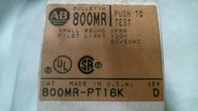 Load image into Gallery viewer, ALLEN BRADLEY 800MR-PT16K SMALL ROUND PIOLET LIGHT XFMR SER.D 120V -FREE SHIP