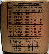 Load image into Gallery viewer, GATES 78580110 BUSHING TAPER LOCK 5/8" BORE 1108 -FREE SHIPPING