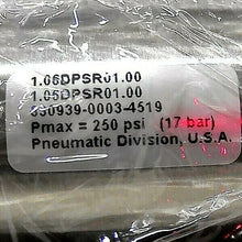 Load image into Gallery viewer, PARKER SCHRADER BELLOWS 1.06DPSR01.00 AIR CYLINDER 1-1/16" BORE 1" STROKE *FSHP