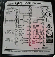 Load image into Gallery viewer, OMRON E5EN-HAA2HBM-500 MULTI-RANGE TEMP/DIGITAL CONTROLLER 100-240VAC *FREESHP*