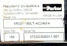 Load image into Gallery viewer, PARKER SCHRADER BELLOWS XR201-180LT-AC24M-A ROTARY ACTUATOR 150 PSI *FREE SHIP*