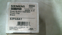 Load image into Gallery viewer, SIEMENS 52PA8A1 PUSH BUTTON OPERATOR FLUSH CAP BLACK SER.F -FREE SHIPPING