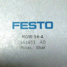 Load image into Gallery viewer, FESTO ELECTRIC HGW-16-A PNEUMATIC ANGLE GRIPPER 16 MM 8 BAR *FREE SHIPPING*