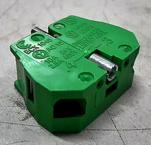 Load image into Gallery viewer, LOT/22 ECX-1040 CONTACT BLOCK GREEN 10 AMP 24 VDC NORMALLY OPEN *FREE SHIPPING*