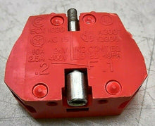 Load image into Gallery viewer, LOT/22 ECX-1030 CONTACT BLOCK SINGLE POLE EXC SERIES NORMALLY CLOSED RED *FRSHIP
