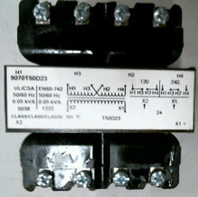 Load image into Gallery viewer, SQUARE D 9070T50D23 INDUSTRIAL CONTROL TRANSFORMER 240V 60HZ -FREE SHIPPING
