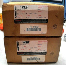 Load image into Gallery viewer, AMETEK USG U.S. GAUGE 150987X 4 1/2" 0-160PSI 1/2”ANPT (SPEC. NO. 1X632) *FRSHIP