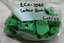 Load image into Gallery viewer, LOT/22 ECX-1040 CONTACT BLOCK GREEN 10 AMP 24 VDC NORMALLY OPEN *FREE SHIPPING*