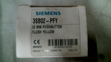 Load image into Gallery viewer, SIEMENS 3SB02-PFY 22MM PUSHBUTTON FLUSH YELLOW -FREE SHIPPING