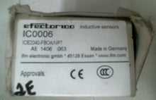 Load image into Gallery viewer, IFM EFECTOR ICE2040-FBOA/NPT 1/2" INDUCTIVE SENSORS IC0006 250V -FREE SHIPPING