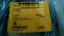 Load image into Gallery viewer, TURCK WK 4T-4-P7X2 EURO FAST MOLDED CORDSET FEMALE RIGHT ANGEL U2211-3 -FREESHIP