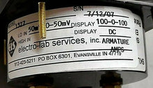 Load image into Gallery viewer, SIMPSON (MODEL 1327) 100-0-100 DC ARMATURE AMPS / 50-0-50mV OLD STOCK *FREE SHIP