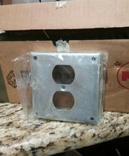 Load image into Gallery viewer, Bowers 453 4-Inch Steel Square Box Surface Cover, One Duplex Box/25 -Free Ship