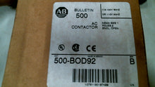 Load image into Gallery viewer, ALLEN BRADLEY 500-BOD92 CONTACTOR AC SIZE 1 SER.B 120V 60HZ 1P -FREE SHIPPING