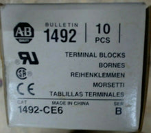 Load image into Gallery viewer, ALLEN BRADLEY 1492-CE6 TERMINAL BLOCK SER.B 10PCS -FREE SHIPPING