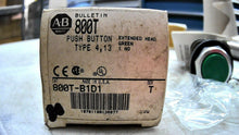 Load image into Gallery viewer, AB ROCKWELL 800T-B1D1 PUSH BUTTON MOMENTARY CONTACT 30.5MM METAL GREEN 1 NO *FS*