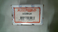 Load image into Gallery viewer, AMI ASAHI BEARINGS UC208-25 WIDE INNER RING BEARING SET SCREW LOCKING -FREE SHIP