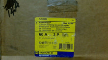 Load image into Gallery viewer, SQUARE D HJA36060 POWERPACT CIRCUIT BREAKER HJ060 60A 3P 600V -FREE SHIPPING