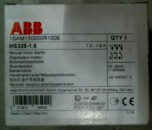 Load image into Gallery viewer, ABB MS325-1.6 MANUAL MOTOR STARTER 1.0-1.6A -FREE SHIPPING