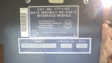 Load image into Gallery viewer, ALLEN BRADLEY 1771-KF DATA HIGHWAY RS-232-C INTERFACE MODULE SER.A -FREE SHIP
