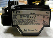 Load image into Gallery viewer, FUJI ELECTRIC TK-E02 / TK22E THERMAL OVERLOAD RELAY 1.7-2.6A TRIP CLASS 10A *FS*