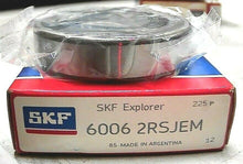 Load image into Gallery viewer, SKF 6006 2RSJEM (36MC22) RADIAL/DEEP GROOVE BALL BEARING - ROUND BORE *FREESHIP*