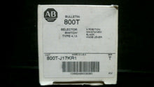 Load image into Gallery viewer, ALLEN BRADLEY 800T-J17KR1 BLACK KNOB LEVER 3 POS. SELECTOR SWITCH SER.T FREESHIP