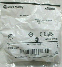 Load image into Gallery viewer, ALLEN BRADLEY 800T-XD1 CONTACT BLOCK 1 NO ONLY 600V SER.D LOT/7 -FREE SHIPPING