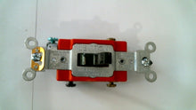 Load image into Gallery viewer, LEVITON 1223-2E BLACK INDUSTRIAL 3 WAY TOGGLE SWITCH 20A 277VAC LOT/10 -FREESHIP