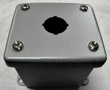 Load image into Gallery viewer, HUBBELL WIEGMANN PBGX1 PUSHBUTTON ENCLOSURE 22.5 MM 1 HOLE STL 3.5X2.7X3.5 *FSHP