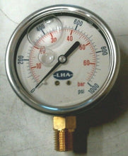 Load image into Gallery viewer, LHA QUALITY HYDRAULIC ACCESSORIES PGL-A-63-N-B-1000-S HYDRAULIC FILTER GUAGE *FS