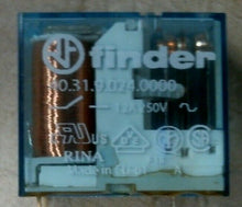 Load image into Gallery viewer, FINDER 40.31.9.024.0000 MINIATURE P.C.B RELAY 24VDC 12A 250VAC LOT/4 -FREE SHIP