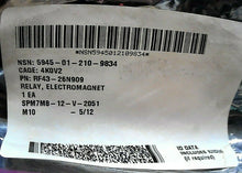 Load image into Gallery viewer, JENNINGS RF43-26N909 ELECTMAG RELAY (NSN: 5945-01-210-9834) SPM7M8-12-V-2051 *FS