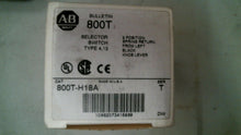 Load image into Gallery viewer, ALLEN BRADLEY 800T-H18A BLACK KNOB LEVER SELECTOR 2 POSITION SWITCH -FREE SHIP